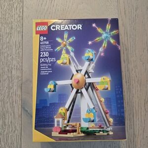 LEGO Celebration: Ferris Wheel with Fireworks.